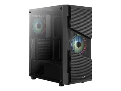 Zdjęcie produktu dla AeroCool Geh Midi Menace RGB/TG Black MicroATX/ATX/MiniITX