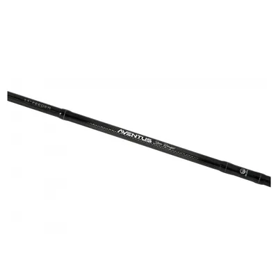 A close-up shot of a fishing rod against a white background.