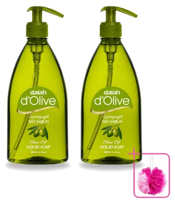 Produktbild von 2 x Dalan d'Olive Flüssigseife - Pflegend mit Olivenöl - 400 ml - Sparpackung - 2 Stücke