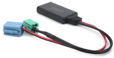 Obrázok produktu pre Adaptér do auta s konektormi Mini ISO 6-pin a 8-pin, Bluetooth 5.0 a AUX kábel pre Renault Clio / Espace / Kangoo / Laguna