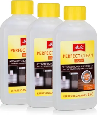 Produktbild von 3x Melitta 202034 Perfect Clean Espresso Machines Milchsystem Reiniger 250ml