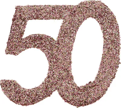 Produktbild von 6 Glitter-Konfetti Streudeko 50 rosegold