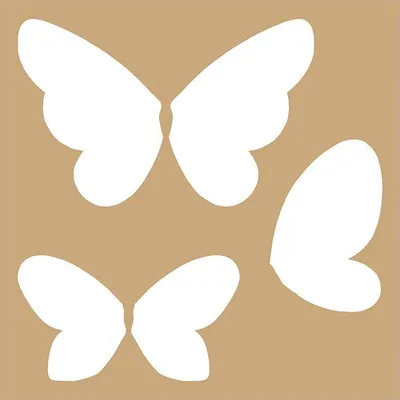 Produktbild von 2 schablonen 20 x 20 cm - Schmetterlings