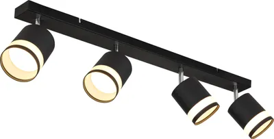 Produktbild von Globo Lighting Strahler Metall schwarz matt, 4x GX53 LED