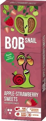 Obrázek produktu pro Bob Snail Ovocná svačina Jablko Jahoda 30 g