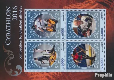 Produktbild von Briefmarken Sierra Leone 2016 Mi 7623-7626 Kleinbogen (kompl. Ausg.) postfrisch Cybathlon 2016