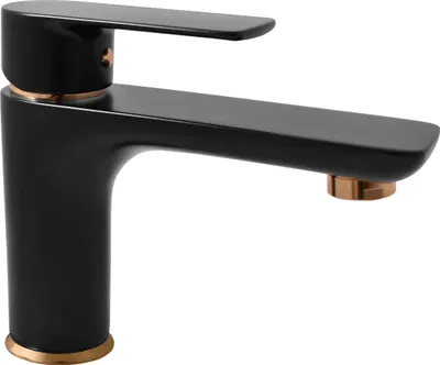 Immagine prodotto di VLTAVA - Miscelatore per lavabo senza scarico, nero opaco/oro VT426.0CMATZ, RAV Slezák