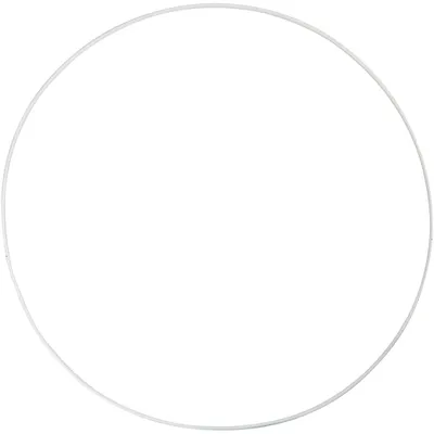 Produktbild von Creativ Company Metalldrahtring, D 30 cm, Stärke 3 mm, weiß, 5 Stück 1 Box