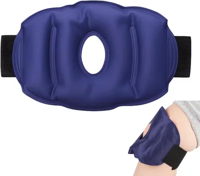 Produktbild von Eispack, Kühlgelkissen für Knie, mit elastischem Band, weiches und langlebiges Material, für Sport