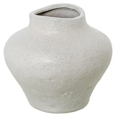 Keramik-Tafelvaas, Weiß, 23 x 25 x 25 cm