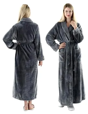 Produktbild von Damen Bademantel aus kuscheligem Fleece