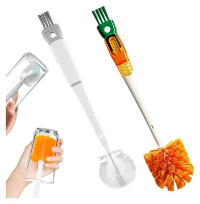 Produktbild von 2er Set 5-in-1 Flaschenbürsten mit langem Griff