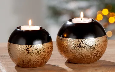 Produktbild von Gilde Keramik Teelichthalter "Tomar" VE 4 47376