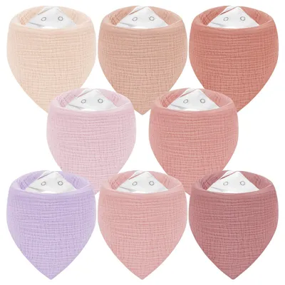 Produktbild von Set aus 6 Baby-Lätzchen aus 100% Baumwolle