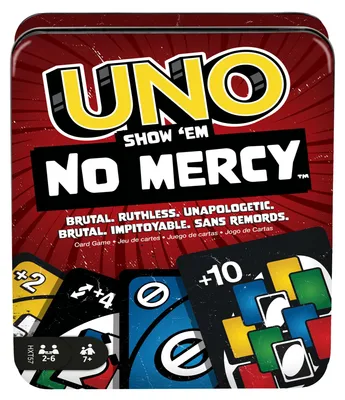 Zdjęcie produktu dla Mattel Games UNO Show 'em No Mercy, Gra karciana, Zrzucanie, 7 lat(a), Gra rodzinna