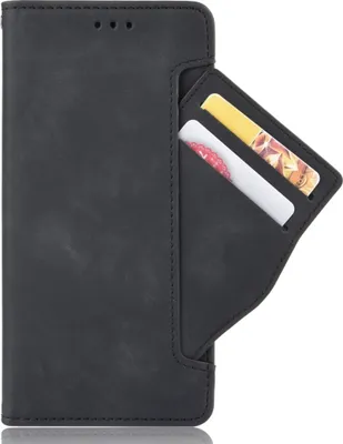 Produktbild von Mobigear Slide Wallet  Xiaomi Redmi Note 9 Pro Hülle Klapphülle Geldbörse - Schwarz