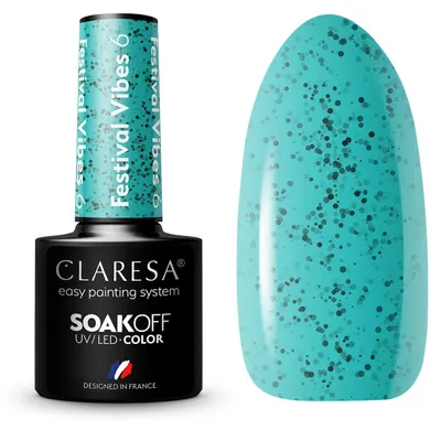 Zdjęcie produktu dla Claresa Soak Off UV/LED Festival Vibes Lakier hybrydowy 6, 5 g