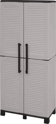Produktbild von Dmora Außenschrank Dbesaggi 68x37x169h cm Grau 3 Regale