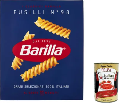 Produktbild von 10x Pasta Barilla Fusilli Nr. 98 italienisch Nudeln 500 g pack + Italian Gourmet polpa 400g