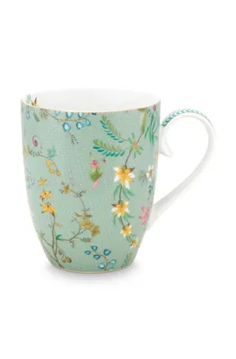 Produktbild von Pip Studio Henkelbecher Jolie Flowers Blau (Groß)