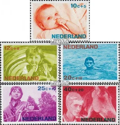 Produktbild von Briefmarken Niederlande 1966 Mi 866-870 (kompl.Ausg.) postfrisch Wohlfahrtsmarken