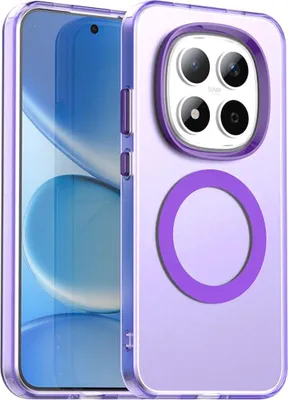 Image de Pour Xiaomi Redmi Note 15 Pro 5G Candy Design Magsafe TPU Protection Cover Lila
