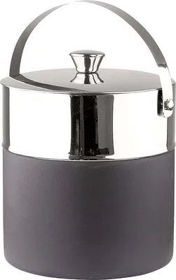 Produktbild von ANDOR Eiswürfeleimer - H.21cm x B.17,5cm - schwarz/silber - Edelstahl