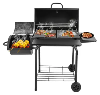 Productafbeelding van Houtskoolgrill met Deksel en Thermometer voor Buiten