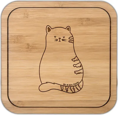 Produktbild von Mr. & Mrs. Panda kork untersetzer Katze Sitzen - Transparent - Geschenk, Herz, Tischschoner, gläseruntersetzer, Cats, Tassenuntersetzer, Tischuntersetzer, Katzenmotive
