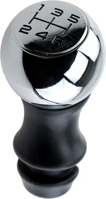Image de Pommeau de levier de vitesses, Peugeot, Citroën, 5 vitesses, chrome,