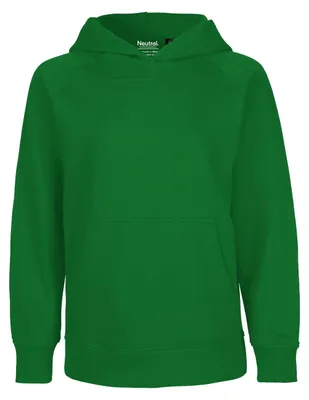Image de Neutre - Sweat à capuche zippé pour enfants LT4224 (146) (vert)