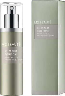 Obrázok produktu pre M2 Beauté Ultra Pure Solutions rozjasňujúce sérum Pearl & Gold Facial Nano Spray 75 ml