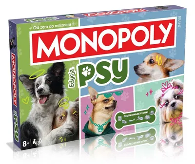 Obrázok produktu pre Gra planszowa Monopoly Psy Edycja 2025 dla 2-6 graczy