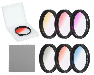 Image de Kit de filtres dégradés pour appareil photo - 49 mm, avec étui