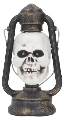 Produktbild von Totenkopf-Laterne, Halloween-Party, LED-Lampe, Hängeleuchte, Dekoration, Requisiten für Spukhaus, Bar, Typ 2