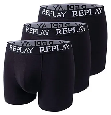 Immagine prodotto di Replay - Boxer da uomo (confezione da 3) LT1066 (S) (Nero)