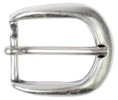 Produktbild von FRONHOFER klassische Gürtelschnalle silber, moderne Schnalle uni 2,5 cm