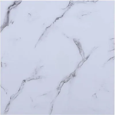 Productafbeelding van Glasplaat voor kachel en tafelblad 80 x 80 cm - Marmerlook - ESG-veiligheidsglas