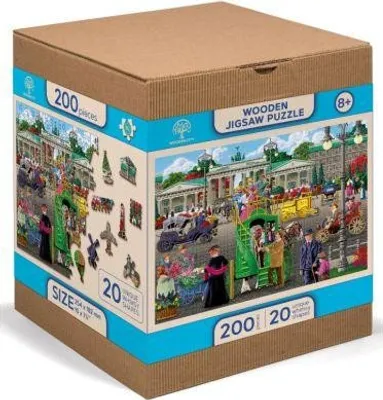 Image de WOODEN CITY Puzzle en bois Pariser Platz in Berlin 2in1, 200 pièces ECO
