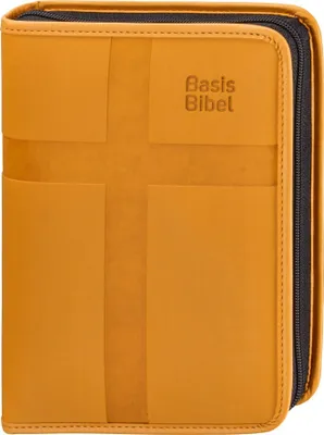 Produktbild von BasisBibel. Mini. Kunstlederhülle mit Reißverschluss. orange