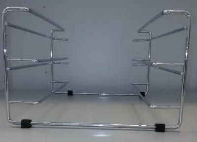 Produktbild von Briefablage-Gestell für 2 Körbe Längsformat B4 chrom
