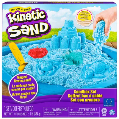 Produktbild von Kinetic Sand Sandbox Set mit 454 g in Blau