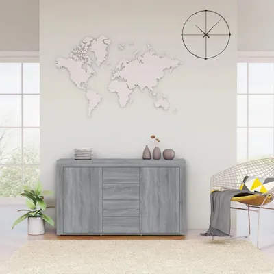 Produktbild von vidaXL Sideboard Grau Sonoma 120x36x69 cm Holzwerkstoff