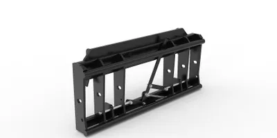 Produktbild von Adapter von Radlader auf Euroaufnahme, Euroadapter, Schnellwechsler - [ Weidemann Koppelschiene (860mm/40mm) mechanischer Verriegelung ]
