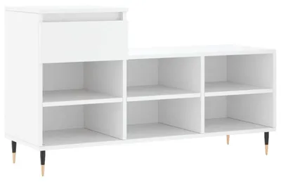 Obrázok produktu pre vidaXL Stojan na topánky biely 102x36x60 cm Drevo Materiál