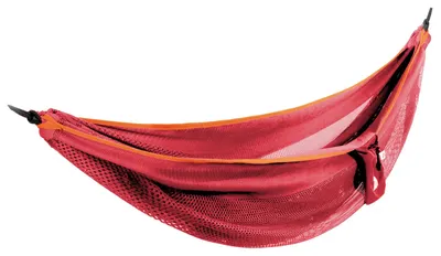 Produktbild von Vivere Doppel-Netzhängematte Pink/Orange Polyester Hängematte