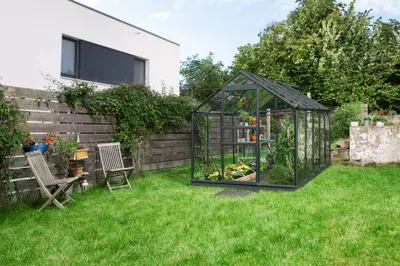 Produktbild von Vitavia Gewächshaus "Venus 6200" schwarz 6,2 m² 3 mm ESG