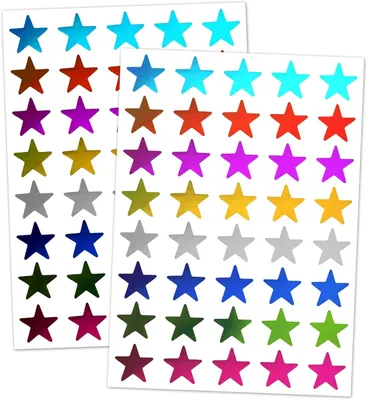 Image de Autocollants en forme d'étoiles, 5000 pièces, 15 mm, 8 couleurs, pour enfants et enseignants