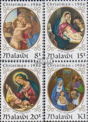 Produktbild von Briefmarken Malawi 1986 Mi 473-476 (kompl.Ausg.) postfrisch Weihnachten Gemälde