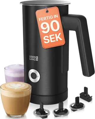 Melkopschuimer elektrisch 4-in-1 300 ml 550 W Edelstahl